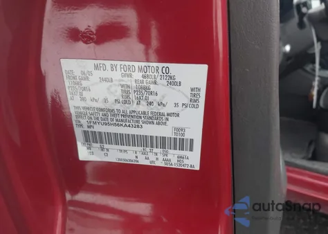 2006 Ford Escape Hybrid from USA, damaged, VIN 1FMYU95H56KA43283